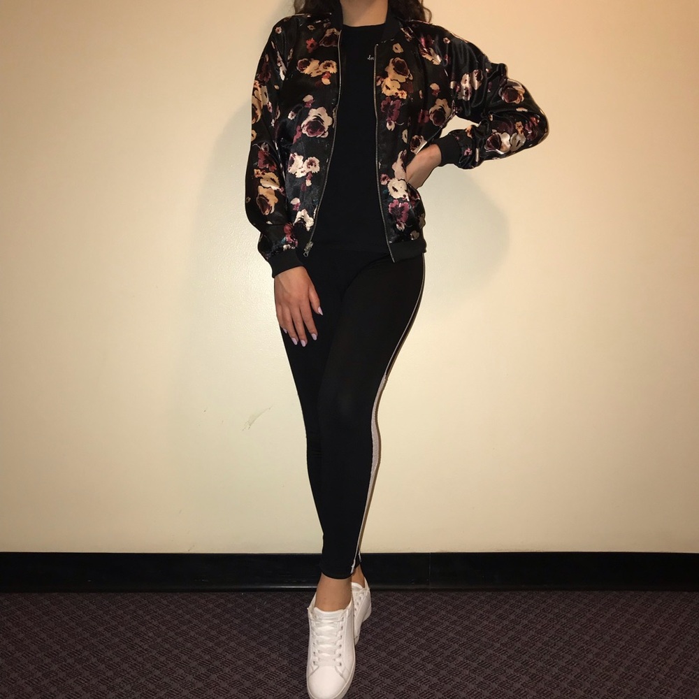 Love, FIRE sportive jacket with flowers🌸